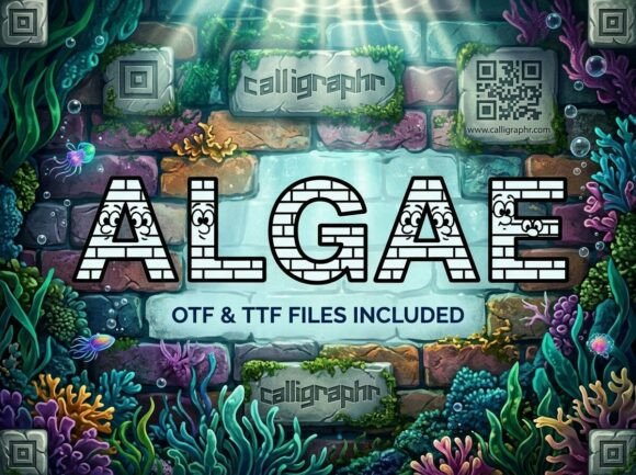 Algae Font: Whimsical Aquatic Typography for Creative Projects