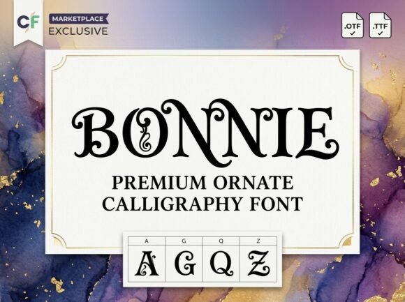 Bonnie Font: Bold Uppercase Display Typography