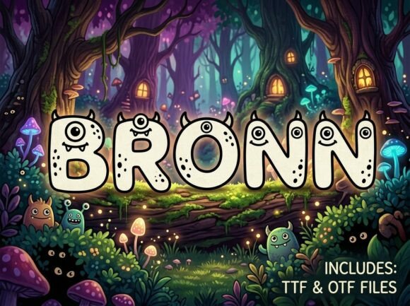 Bronn: Elevating Visual Identity with Bold Decorative Typography