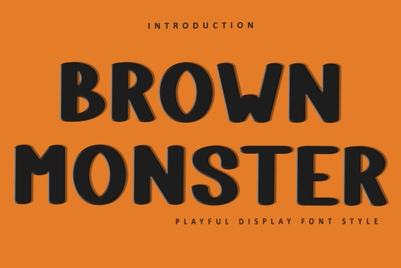 Brown Monster: A Festive Font for Holiday Designs
