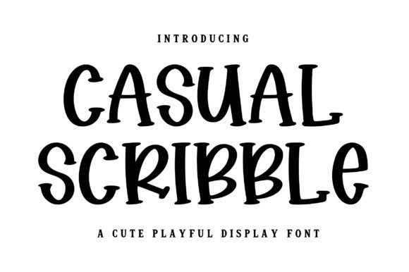 Casual Scribble: Playful Hand-Drawn Display Font