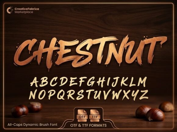 Chestnut Font: Raw Energy for Authentic Design