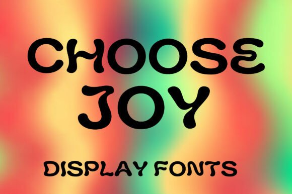 Choose Joy: Spread Positivity with Vibrant Typography