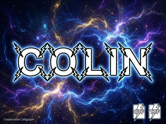 Colin: High-Voltage Display Font for Bold Branding