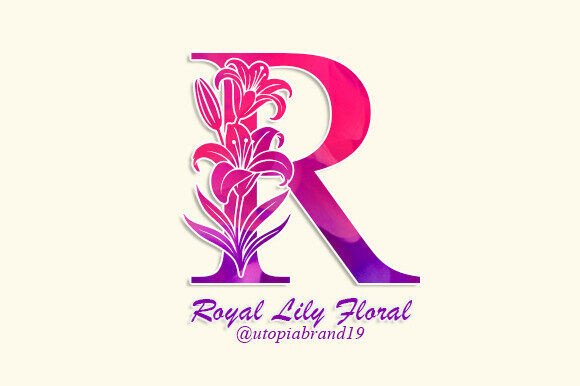 Elevating Boutique Branding with the Royal Lily Floral Monogram