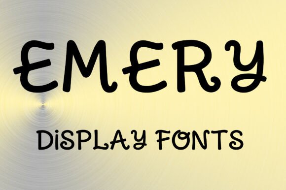 Emery: A Modern-Retro Display Font