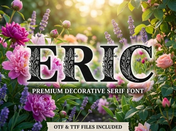 Eric: Elevating Visual Identity with Bold Decorative Typography