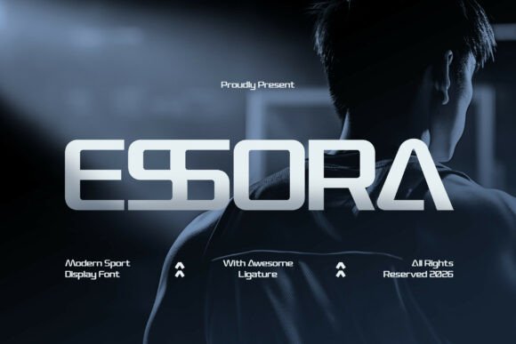 Essora: Bold Modern Typography for Active Brands
