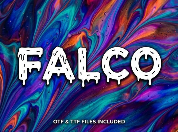 Falco: A Playful Display Font for Sweet Branding