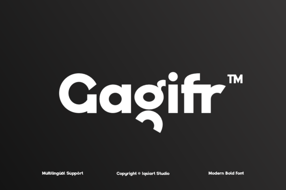 Gagifr: Elevating Visual Identity Through Modern Display Typography