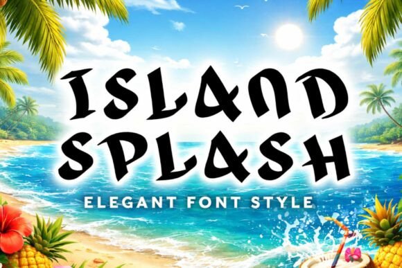 Island Splash: A Versatile Display Font for Seasonal and Commercial Design