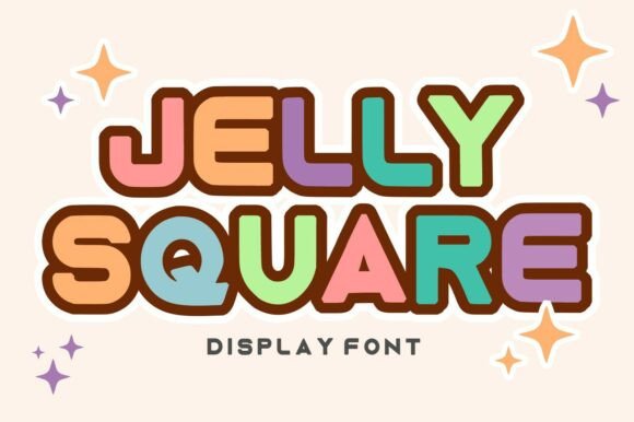 Jelly Square: A Cheerful Display Font for Creative Projects