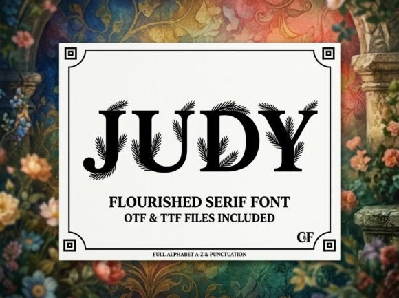 Judy: Elevating Brand Identity with Bold Decorative Typography