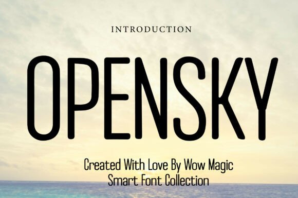 Opensky: A Sleek, Modern Display Font