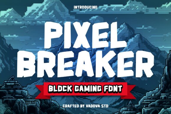 Pixel Breaker: Elevating Visual Identity with Bold Block-Style Typography