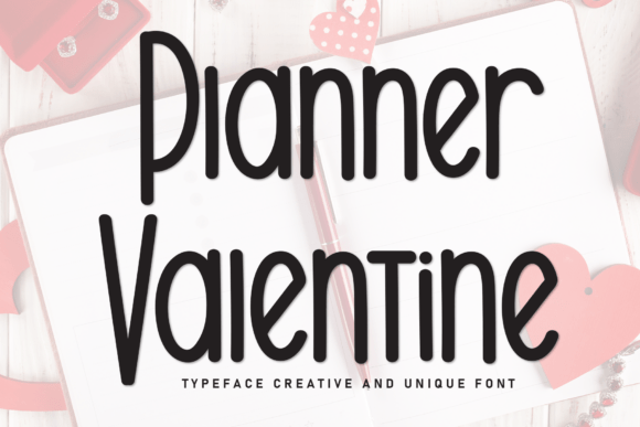 Planner Valentine: Whimsical Charm for Modern Design