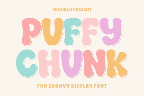 Puffy Chunk: Bold Display Font for Playful Design