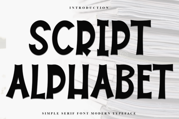Script Alphabet: Modern Serif Display with Quiet Authority