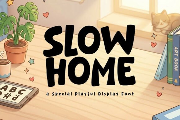 Slow Home: Elevating Visual Identity with Modern Display Typography