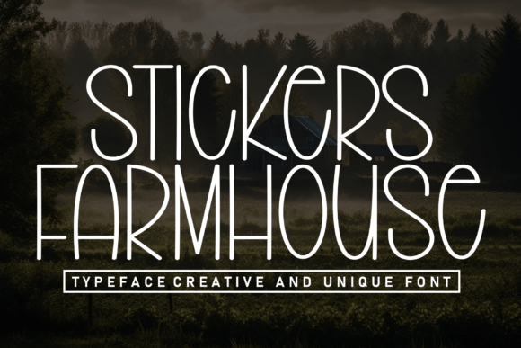 Stickers Farmhouse: Whimsical Hand-Sketched Font
