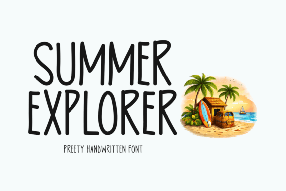 Summer Explorer: Elevating Visual Storytelling with Authentic Handwritten Typography