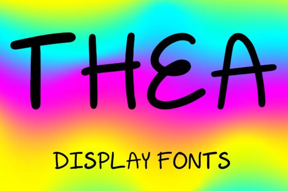 Thea Font: Elevating Creative Design with Whimsical Hand-Drawn Charm