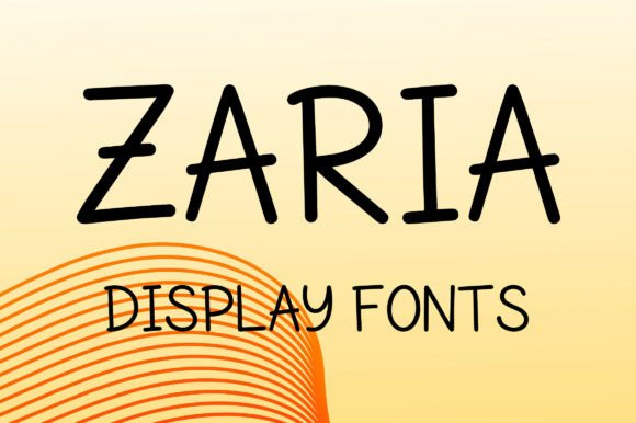 Zaria: Bringing Cheerful Hand-Drawn Charm to Modern Design Projects